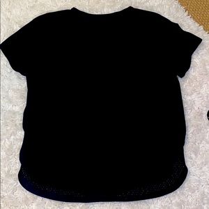 Black Lululemon top with split sides